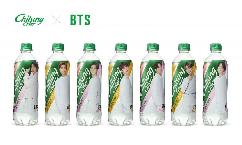 롯데칠성음료, '칠성사이다 복숭아·청귤 BTS 스페셜 에디션' 출시