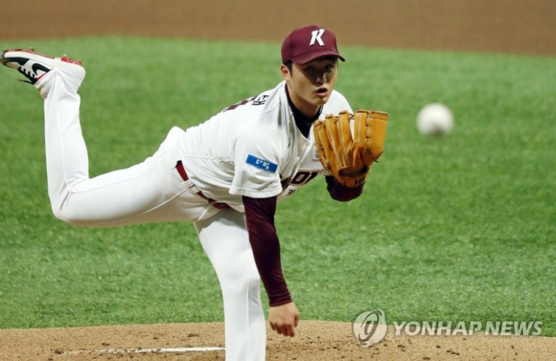 키움의 최원태가 7이닝을 1안타 무실점으로 KIA타선을 봉쇄하는 쾌투를 했다.[연합뉴스 자료사진