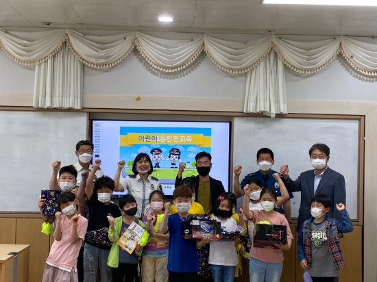 무안경찰서 운남파출소, '어린이 교통안전 홍보활동' 전개