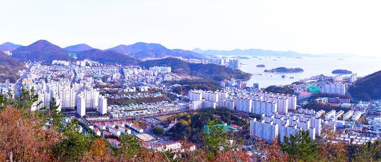 무선산에서 바라본 여수시 전경/사진=여수시