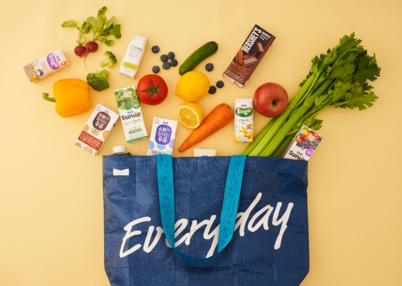 매일유업이 제작한 친환경 장바구니 BAG to the FUTURE (제공 : 매일유업)