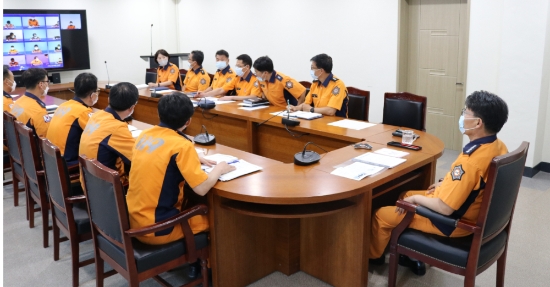 무안소방서'코로나19' 지역확산 방지를 위한 영상회의