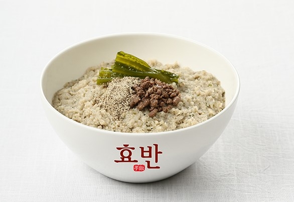 복지유니온이 개발한 고령친화식품인 소고기들깨미역맛 효반 연하도움식