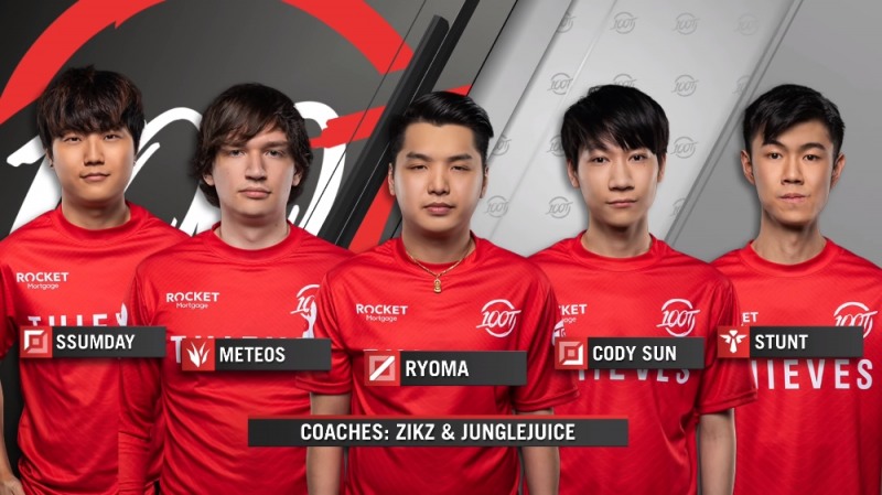 100 씨브즈 선수들(사진=lol.gamepedia.com 발췌).