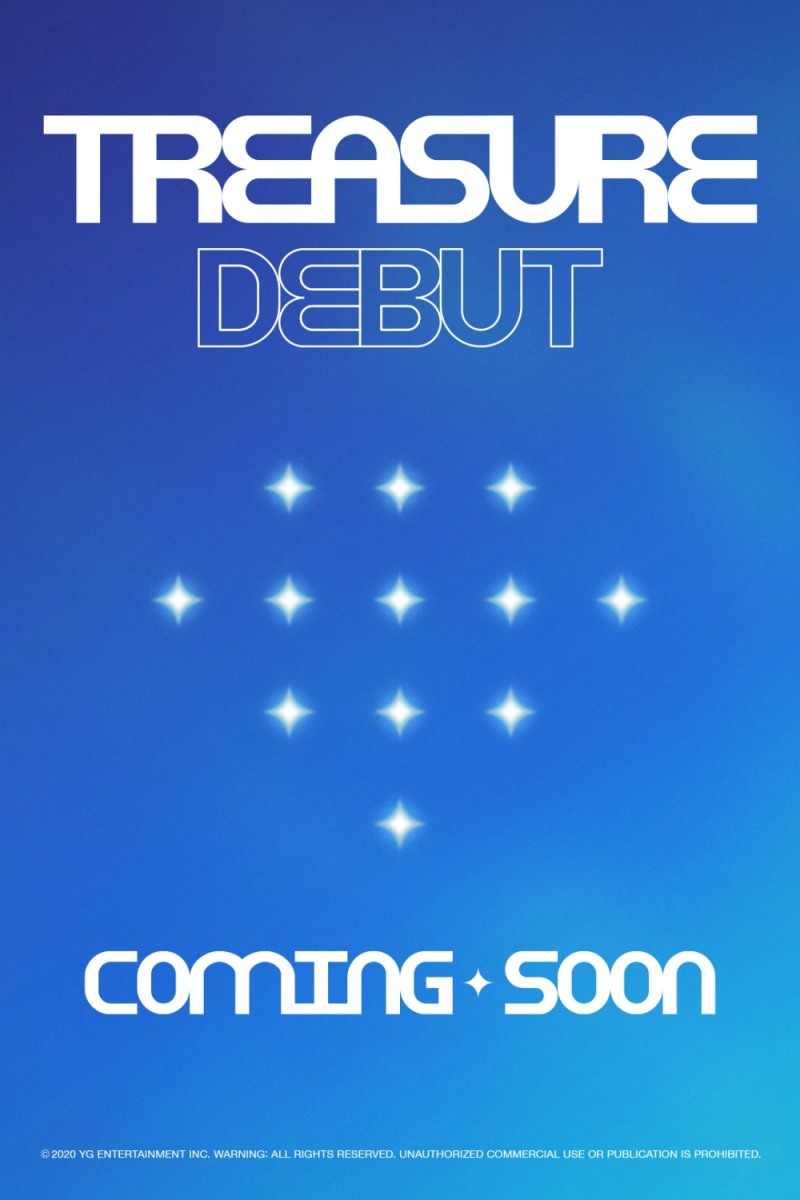 트레저(TREASURE) ‘데뷔 임박’ 커밍순 로고 포스터 공개, YG 최다인원