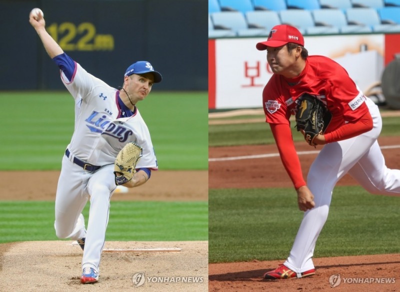 4연패를 끊어야 하는 뷰캐넌(왼쪽)과 4연승 상승세를 이어가야 하는 이민우(오른쪽)가 라팍대전의 서막을 연다.