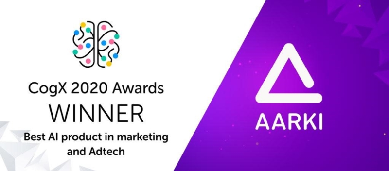 [이슈] AI 기업 아키(Aarki), 'CogX 2020' 최우수 마케팅 AI 제품상 수상