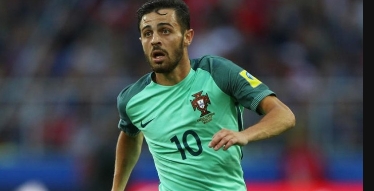 맨체스터 시티의 베르나르두 실바.