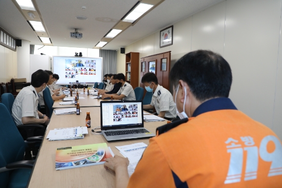 17일 전남소방본부는‘소방전용 통신인프라’ 구축 비대면 온라인 보고회를 가졌다/사진=전남소방본부