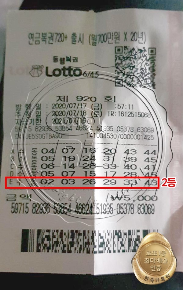 로또 2등 당첨된 남성, “친구와 동생 저 같이 사서 2등 됐어요”