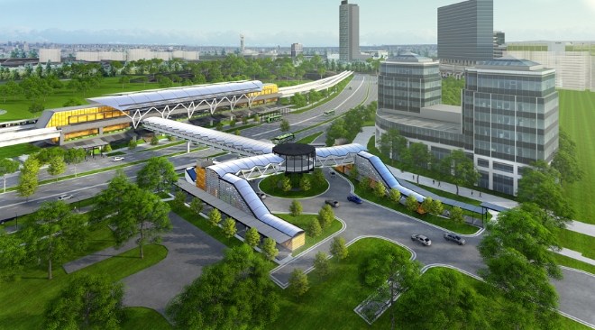 (사진=대우건설)싱가포르 ‘주롱 도시철도공사' 조감도