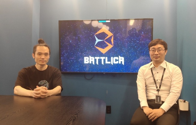 배틀리카 김진수 개발이사(왼쪽)와 이개성 대표.