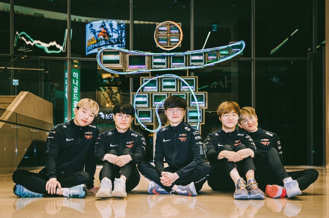 (사진=SK텔레콤) SKT e스포츠 기업 ‘T1’, 하나은행과 파트너십 체결.