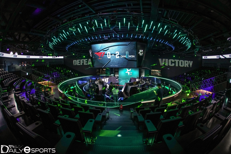 리그 오브 레전드 챔피언스 코리아가 열리고 있는 롤파크.