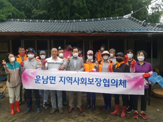 무안군 운남면 지역사회공동체, 사랑의 봉사활동 구슬땀/사진=무안군