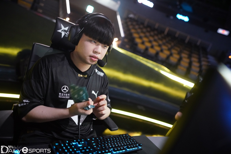 젠지 e스포츠의 정글러 '클리드' 김태민.