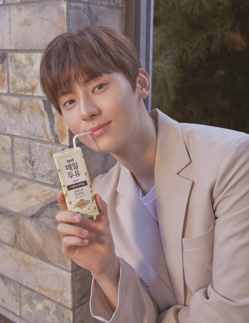 매일두유 황민현 CF 이미지컷(제공 : 매일유업)