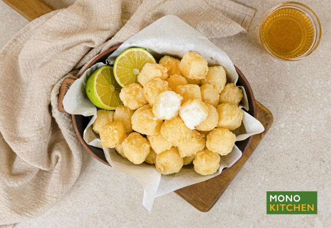 (사진=LF푸드 HMR 브랜드 모노키친의 ‘달콤우유튀김’ 상품 사진)