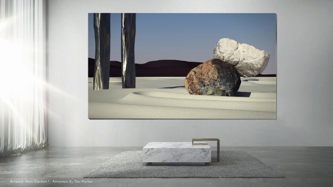 삼성전자가 개최한 '더 월(The Wall)' 미디어 아트 공모전 최종 수상작 이미지. 대상작 ‘화성 정원 I – 인력(Areo Gardens I – Attraction)’