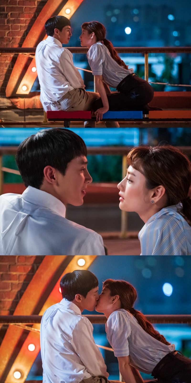 나나♥박성훈 ‘출사표’ 첫 키스 이어 달콤한 입맞춤 ‘쪽’