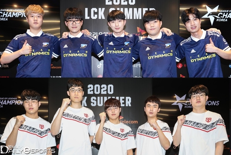 4주 만에 재대결을 펼치는 다이나믹스(위)와 샌드박스 게이밍.