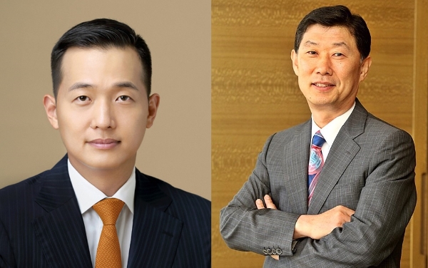 (사진=뉴시스) 김동관 한화큐셀 부사장, 김홍국 하림그룹 회장