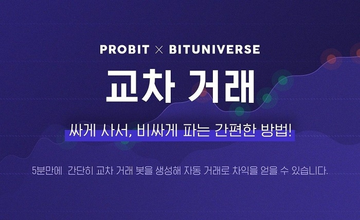 프로비트(ProBit), 비트유니버스 연동 통해 교차거래도 정식 지원