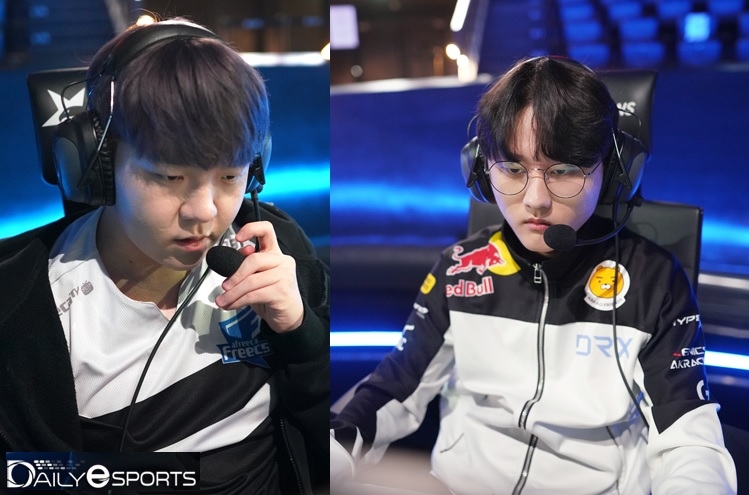 9주차에서 릴리아를 꺼내 모두 승리를 거둔 아프리카 프릭스의 '스피릿' 이다윤(왼쪽)과 DRX '표식' 홍창현.