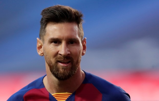 14일 포르투갈 리스본의 이스타디우 다 루스에서 열린 2019~2020시즌 유럽축구연맹(UEFA) 챔피언스리그 8강전에서 리오넬 메시의 모습.