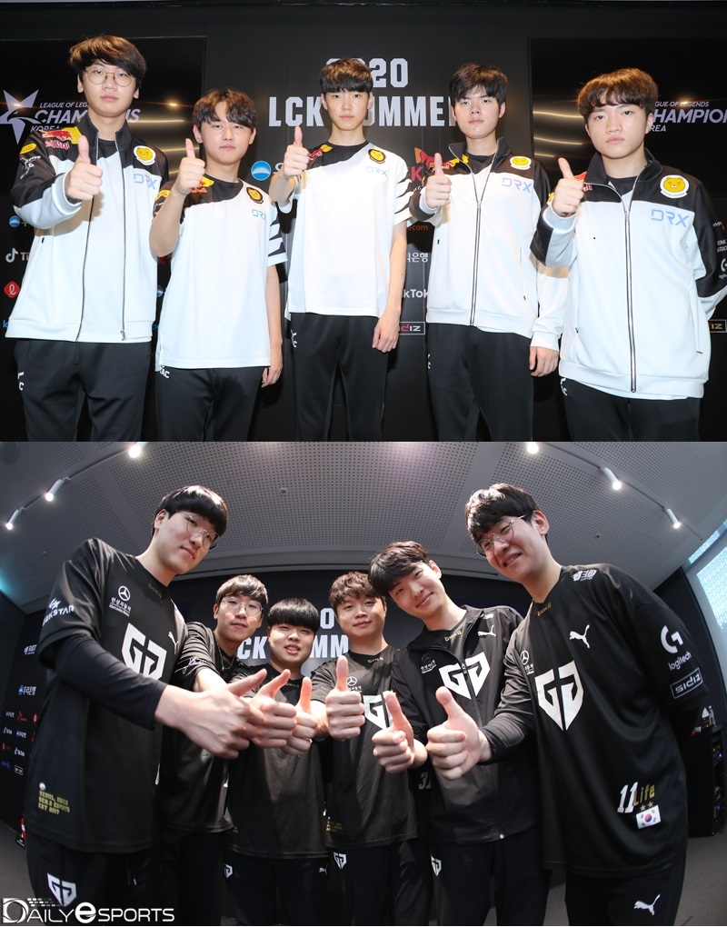 롤드컵 티켓을 놓고 맞대결을 펼치는 DRX(위)와 젠지 e스포츠.