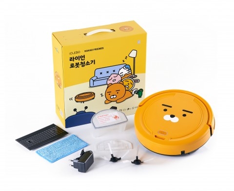 유진로봇이 크라우드 펀딩 플랫폼 와디즈를 통해 신제품 ‘아이클레보 라이언 로봇청소기’를 공개한다