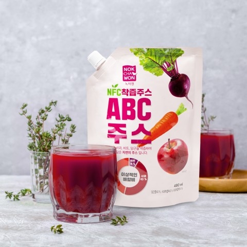 사진: 녹차원이 NFC 착즙주스인 ABC 주스를 출시했다