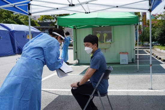 해남군 보건소 선별진료소/사진=해남군