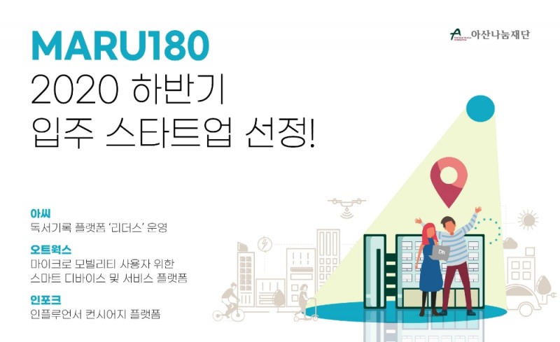 창업지원센터 ‘마루180’ 하반기 입주 스타트업 3곳 선정