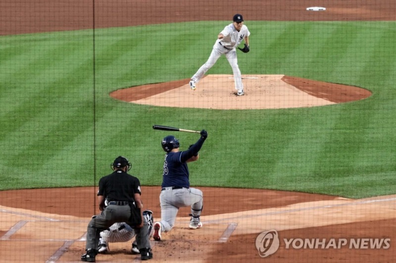 다나카를 상대로 침묵한 최지만