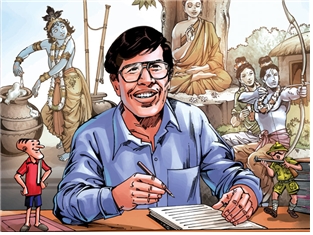 1억 부 이상 판매된 만화 '아마 치트라 카타(Amar Chitra Katha) 시리즈의 제작자 아난트 파이(사진 출처:아마치트라카타닷텀).
