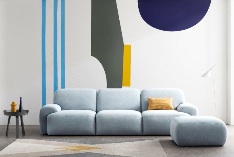 박서준 원픽 에싸(ESSA) ,돌고래 닮은 '벨루가 4인 러스티카 패브릭소파' 선봬