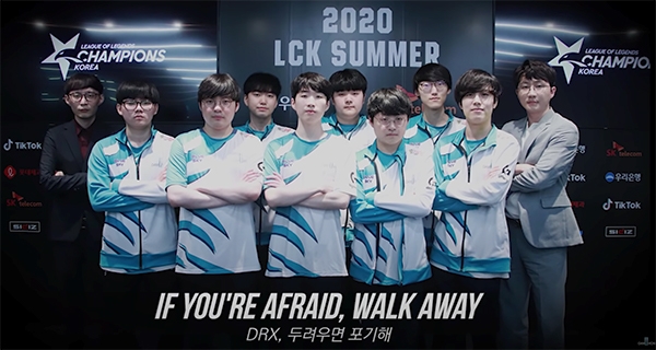 담원 게이밍 공식 유튜브 채널 '안 봐 줘, 돌아가: Get back to where you belong - 2nd place' 영상 중 캡처