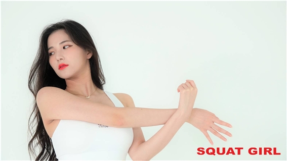 스쿼트컬에 출연한 치어리더 김해리. 사진=스쿼트걸