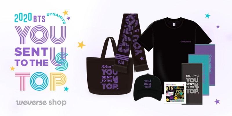 위버스샵, 방탄소년단 Dynamite Celebration 공식 상품 출시