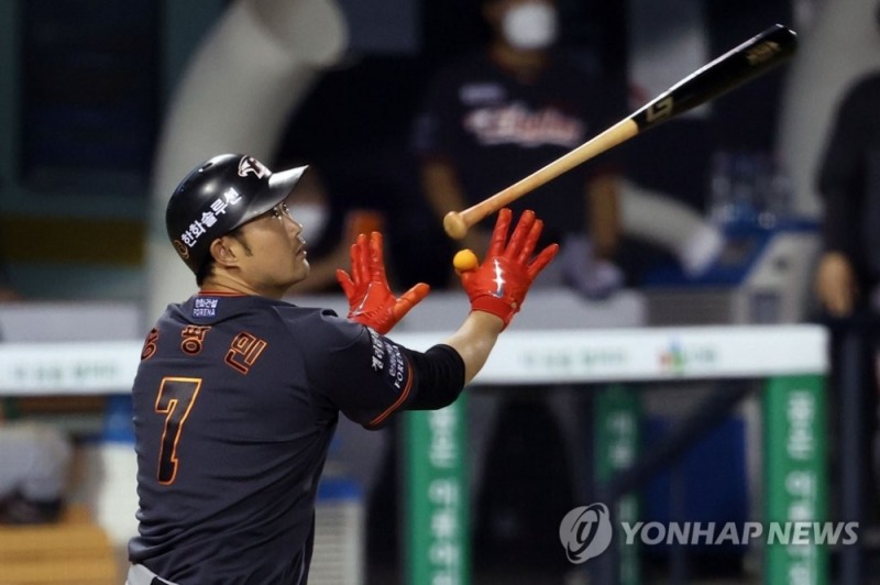 송광민의 '배트 플립'