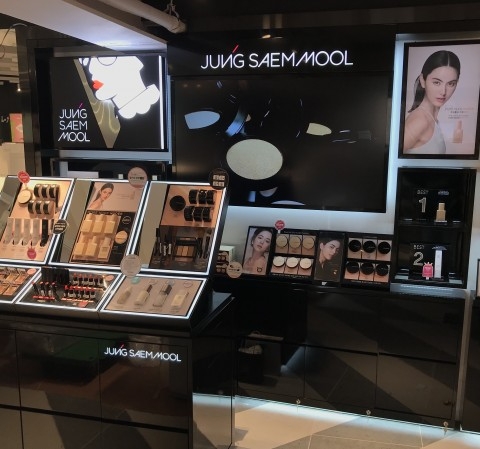 시코르 명동점에 입점한 정샘물