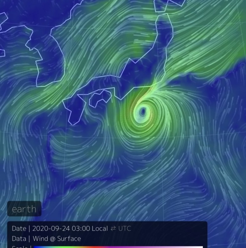 일본으로 향한 태풍 '돌핀', 바람 경로 살펴보니