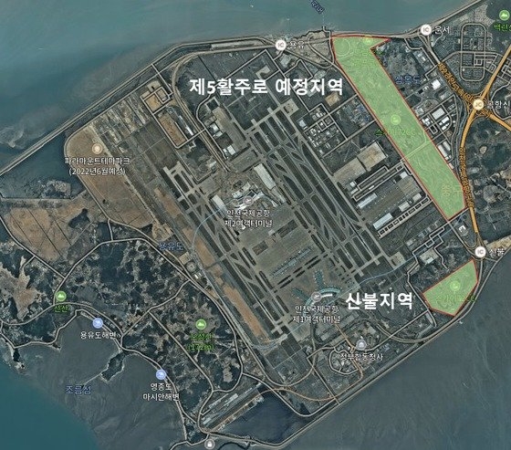 스카이72 골프장 위치도.