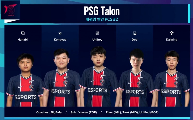 롤드컵 플레이-인 스테이지 1일차에서 대박을 터뜨린 PSG 탈론(사진=생중계 화면 캡처).