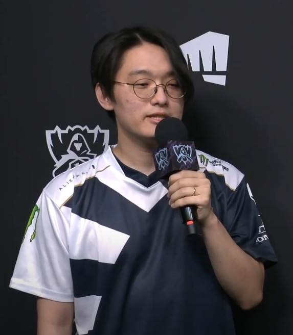 리퀴드의 서포터 '코어장전' 조용인(사진=생중계 화면 캡처).