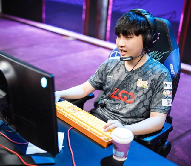 LGD 게이밍의 미드 라이너 'xiye' 수한웨이(사진=라이엇 게임즈 제공).