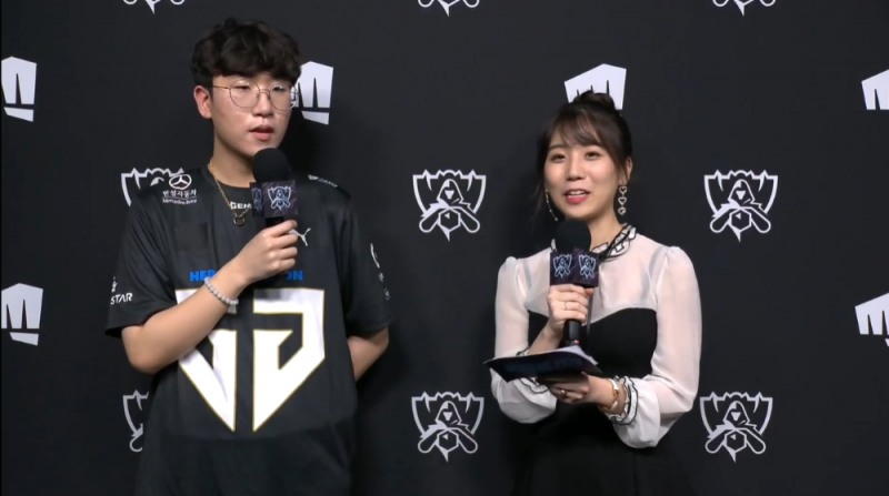 젠지 e스포츠의 원거리 딜러 '룰러' 박재혁(사진=중계방송 캡처).