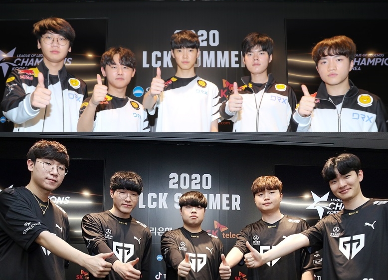 희비가 엇갈린 DRX(위)와 젠지 e스포츠.