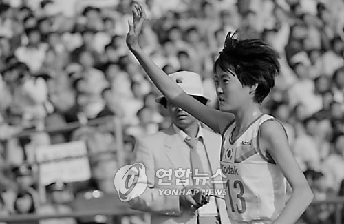 1986년 서울아시안게임 여자육상 3관왕 임춘애.